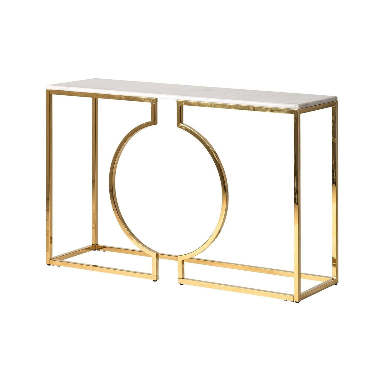 Modern iron and Turkish marble console – a touch of luxury and modernity
