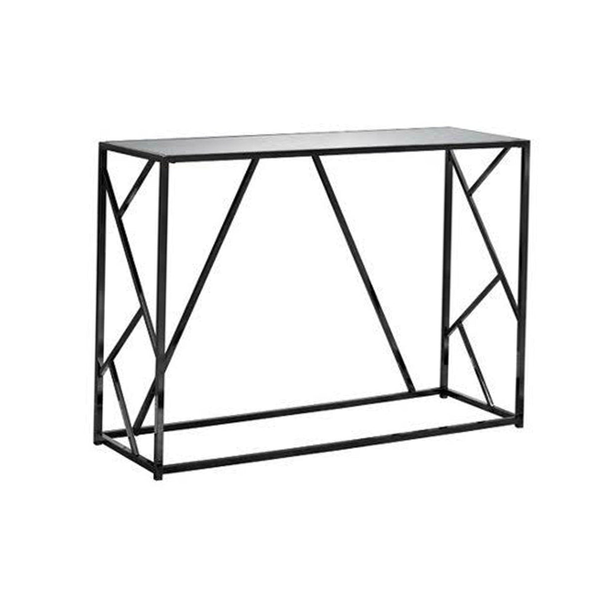 Modern iron and transparent glass console – practical contemporary design