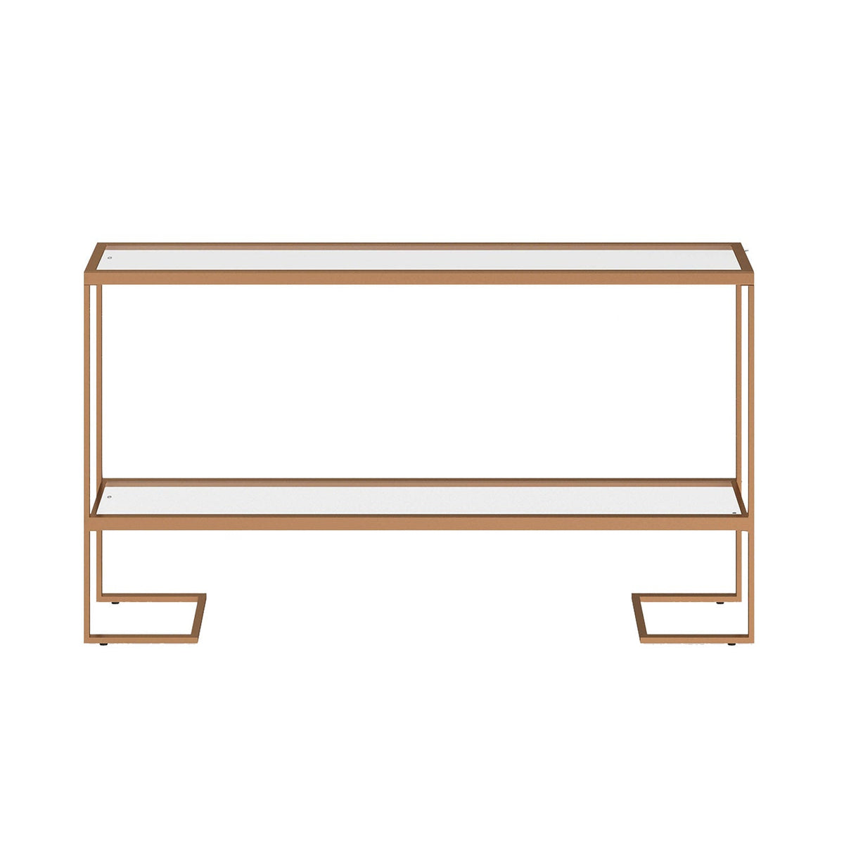 Modern console iron and transparent glass – luxurious contemporary design