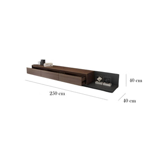 ترابيزة تليفزيون خشب MDF عالي الجودة - 250cmX40cm - ITM-065 - أوسكار فرنتشر