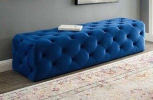 جولار بانكيت 130 * 50 قماش قطيفه ازرق - أوسكار فرنتشر