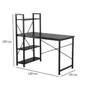 مكتب خشب ملامين - MTC-027 - 120cmX120cm - اللون اسود - أوسكار فرنتشر