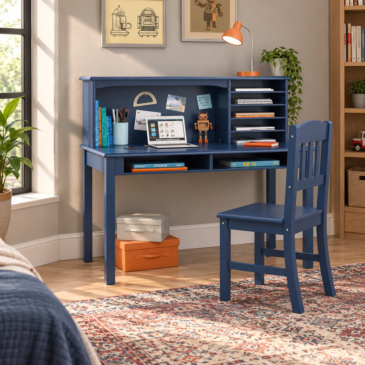 High quality wooden countertop children's desk with office chair - OSM-362