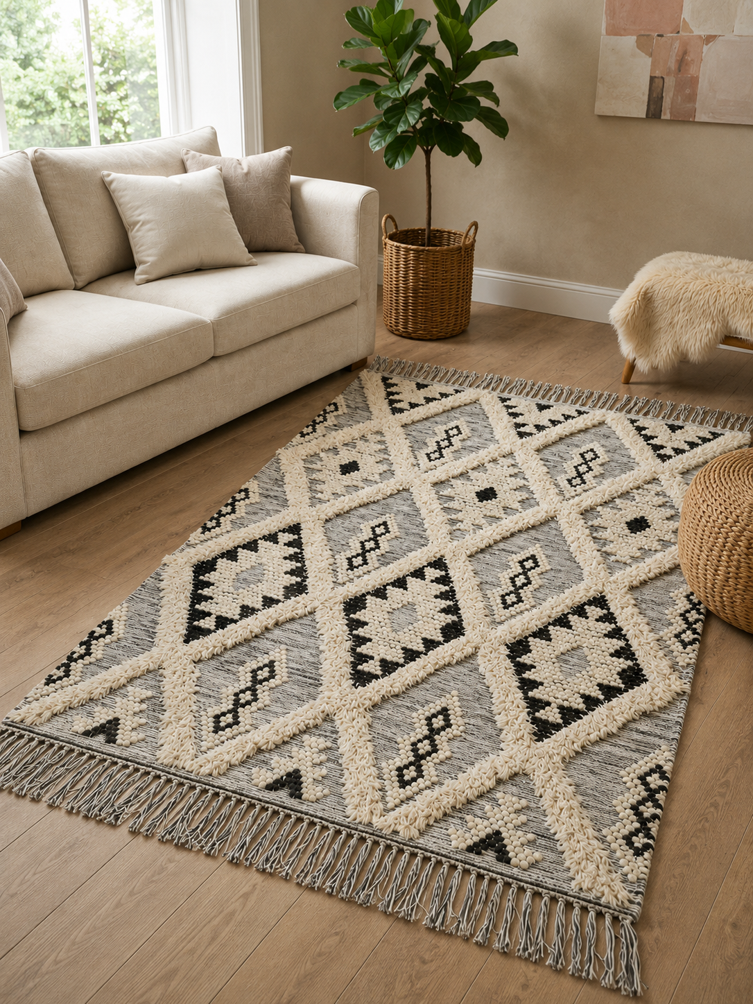 Handmade wool floor kilim from Oscar Furniture – Rof-156