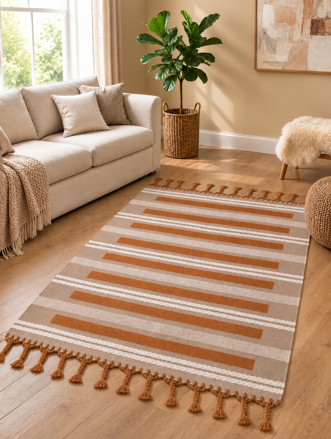 Handmade wool flatweave rug from Oscar Furniture – Rof-152