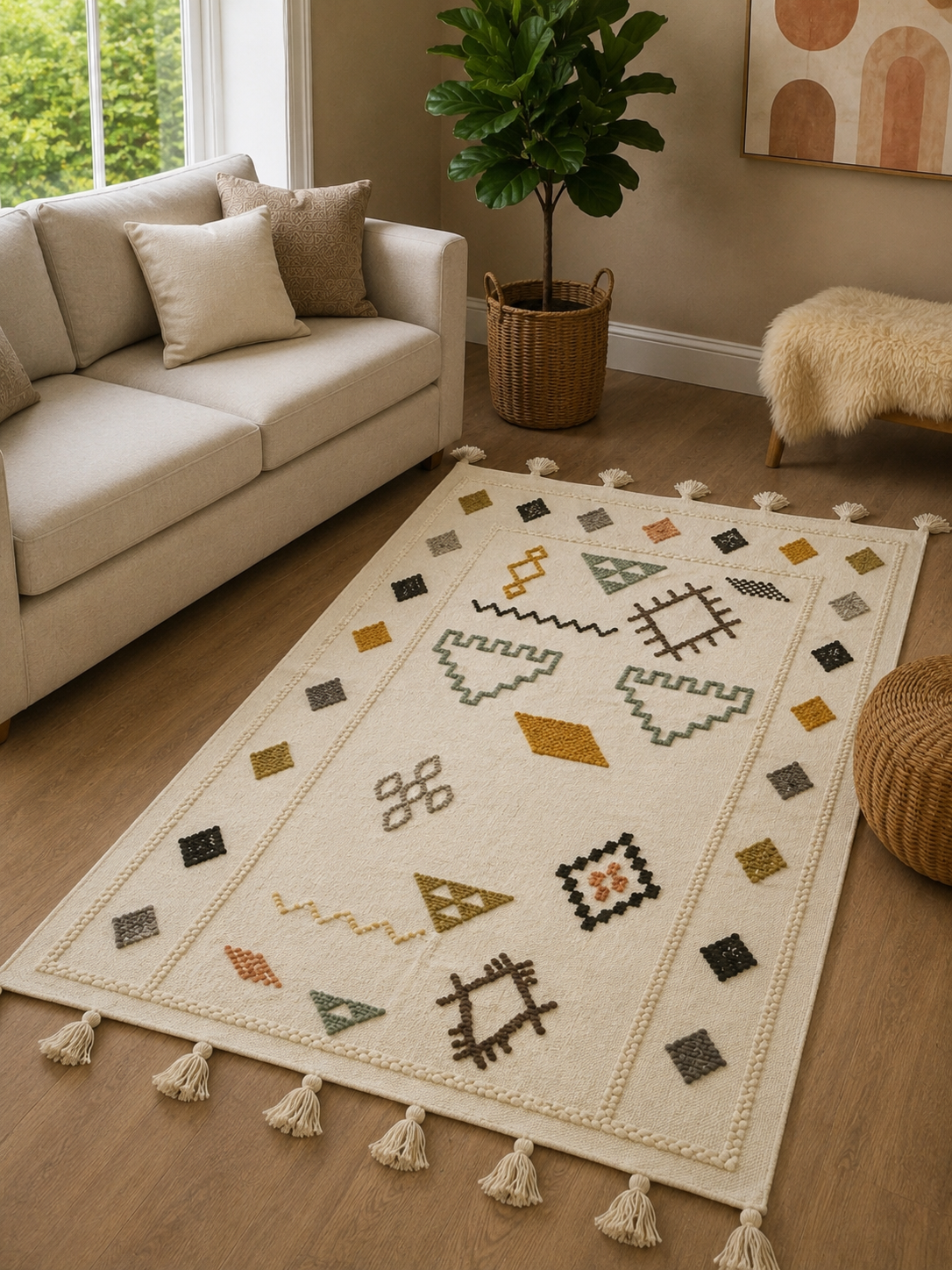 Handmade wool floor rug from Oscar Furniture – Rof-165