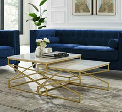 Lazy coffee table, metal steel, thermal electrostatic paint