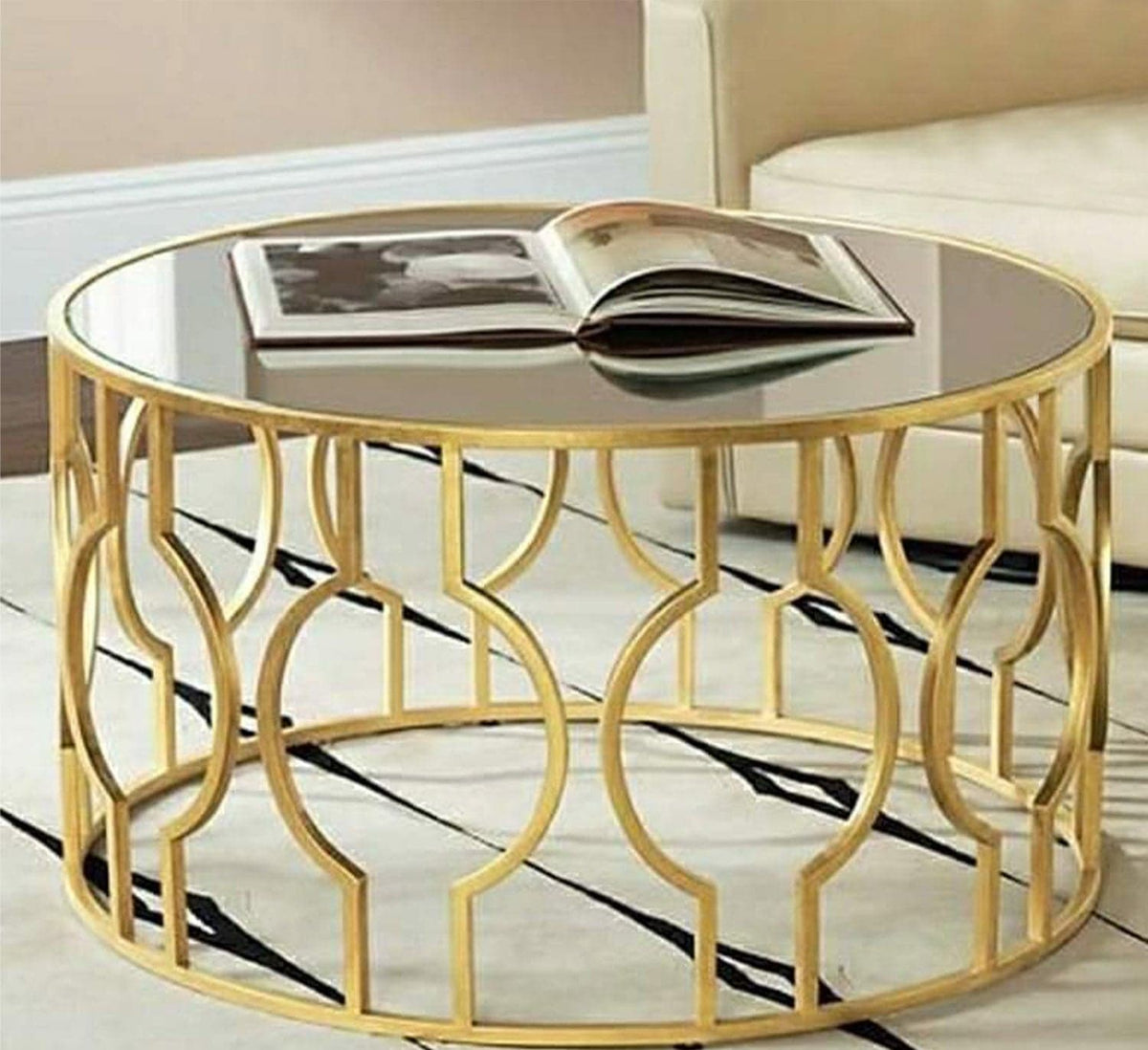Kraslin coffee table, metal steel, thermal electrostatic paint