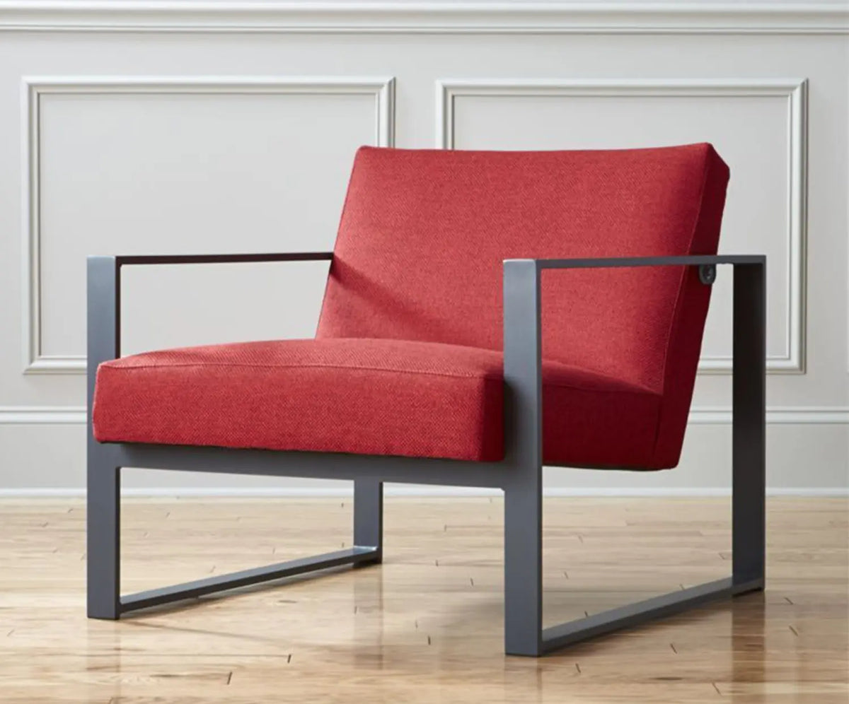 Benka modern iron chair painted with electrostatic paint