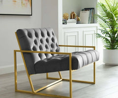Modern iron chair, electrostatic paint