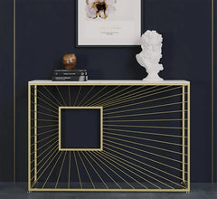 Modern iron and Turkish marble console – contemporary and elegant design