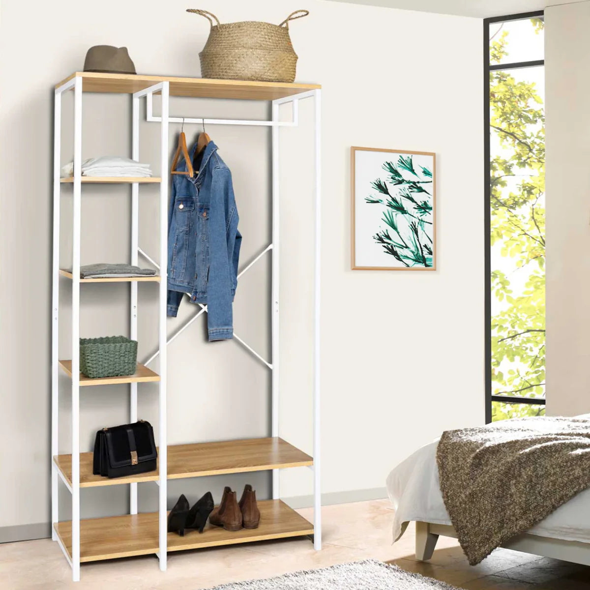 Large MDF Wood Dressing Table with Practical Design for Clothing Organization – WAF-274