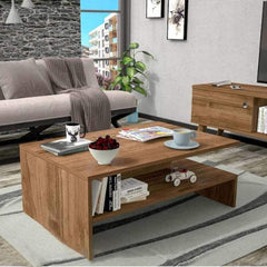 لونارا ترابيزة قهوة و رف 90 * 35 خشب MDF