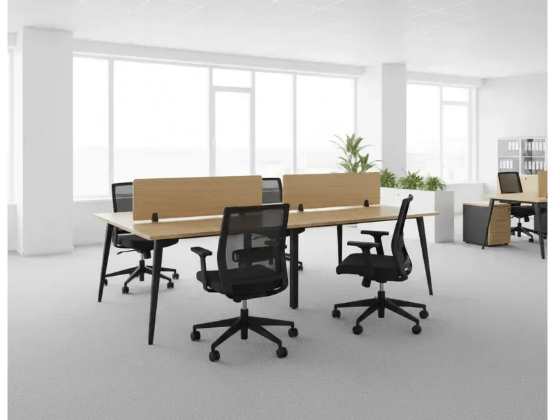 Steel and MDF Wood Double Work Cell with Practical Design for Offices – WAF-280