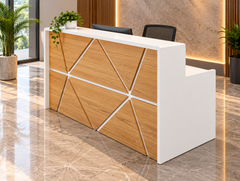 Reception desk - Reception Counter - Spanish MDF wood - CEM-088