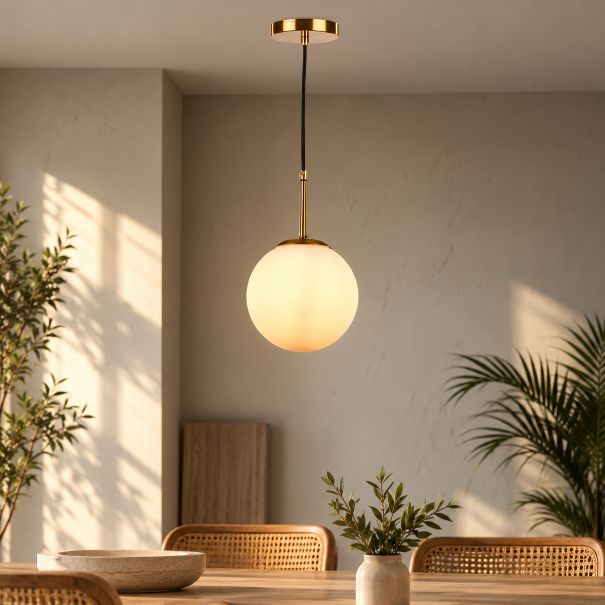 Aluminum and glass chandelier with a luxurious modern design