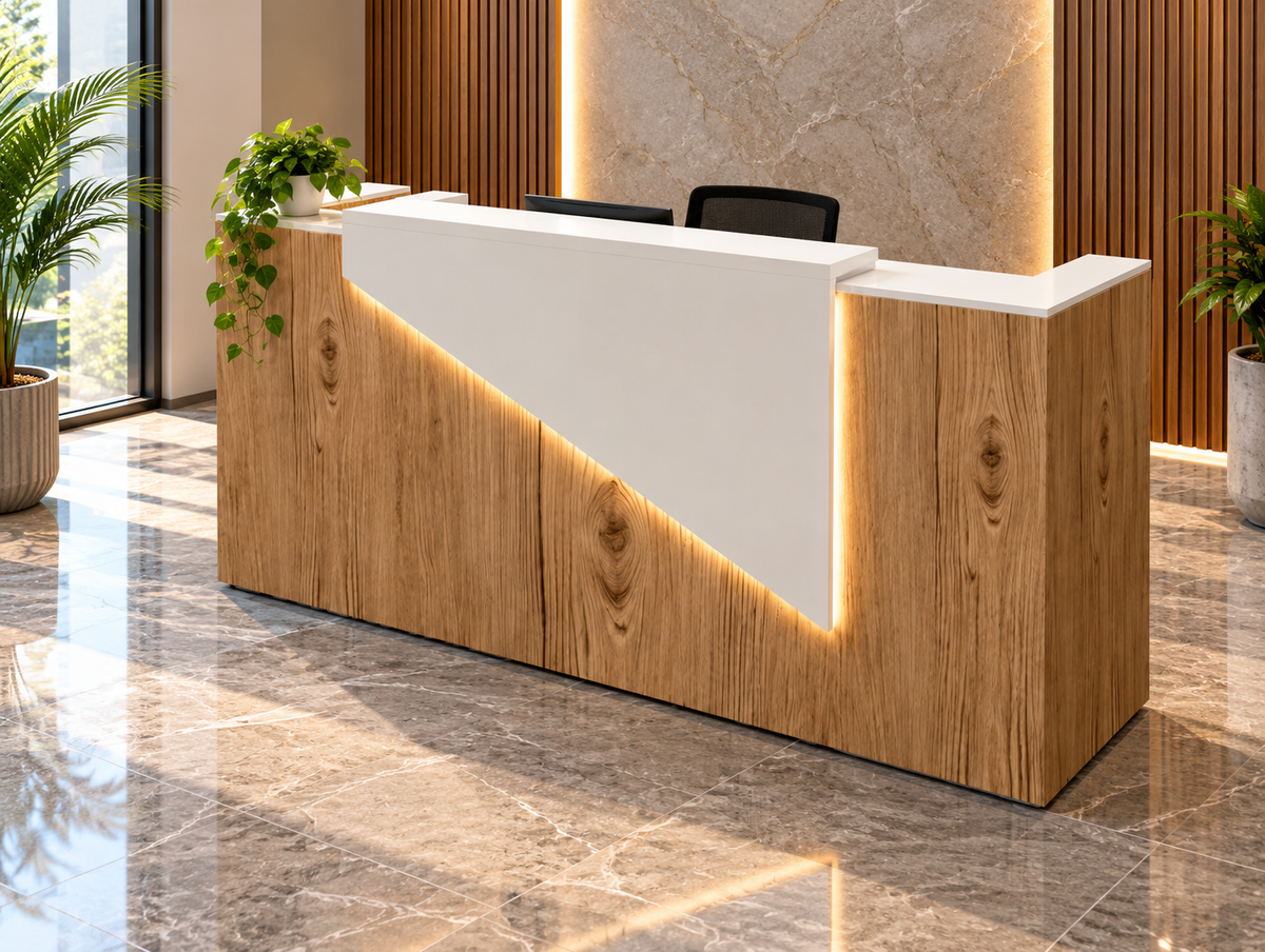 مكتب استقبال - Reception Counter - خشب MDF اسباني - CEM-080