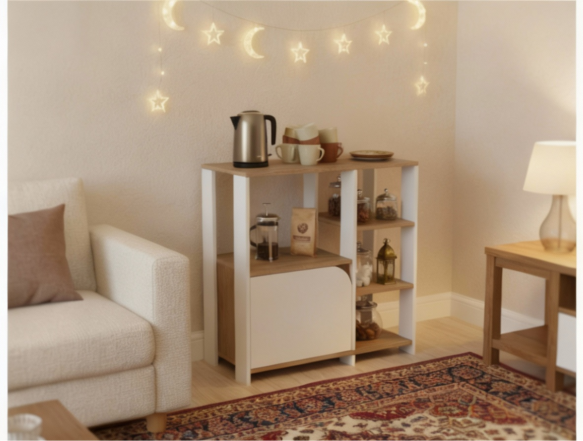 كوفي كورنر MDF عملي وأنيق – WAF-177