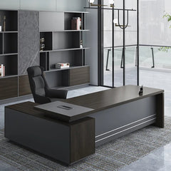 High-quality Spanish MDF wooden executive desk – a durable modern design suitable for professional offices – CEM-134