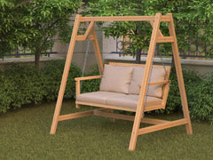 Red Beech Wooden Double Swing - OBG-015
