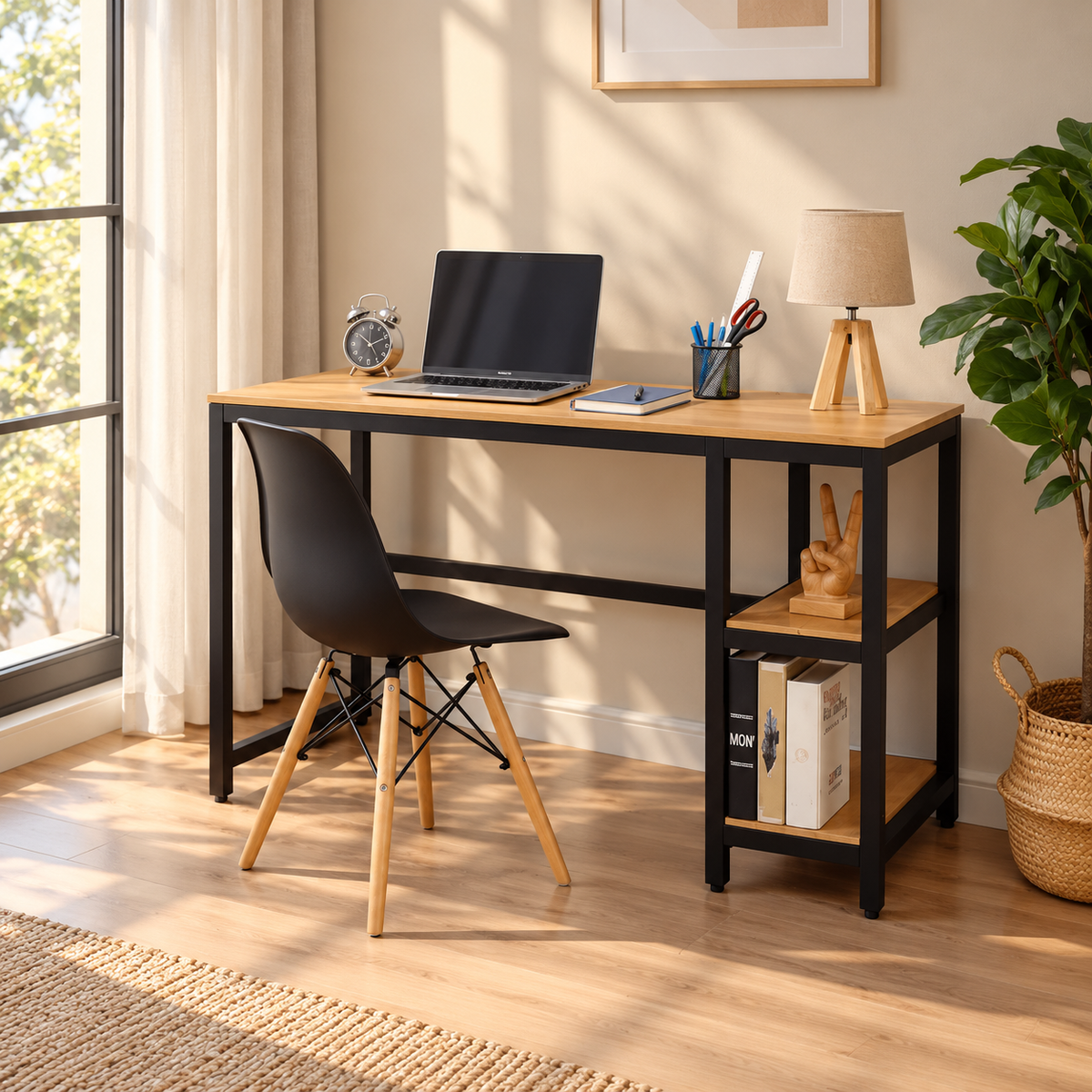 Modern metal and high-quality MDF wood desk MSC-522 – Elegant and contemporary design for functional spaces