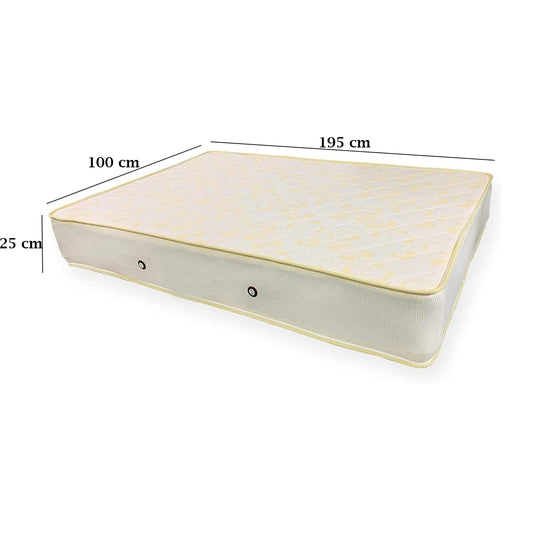 German Soft mattress with layers of foam and cotton, with jacquard upholstery and 4 hobbies - from (100 cm to 160 cm) - GLE-117