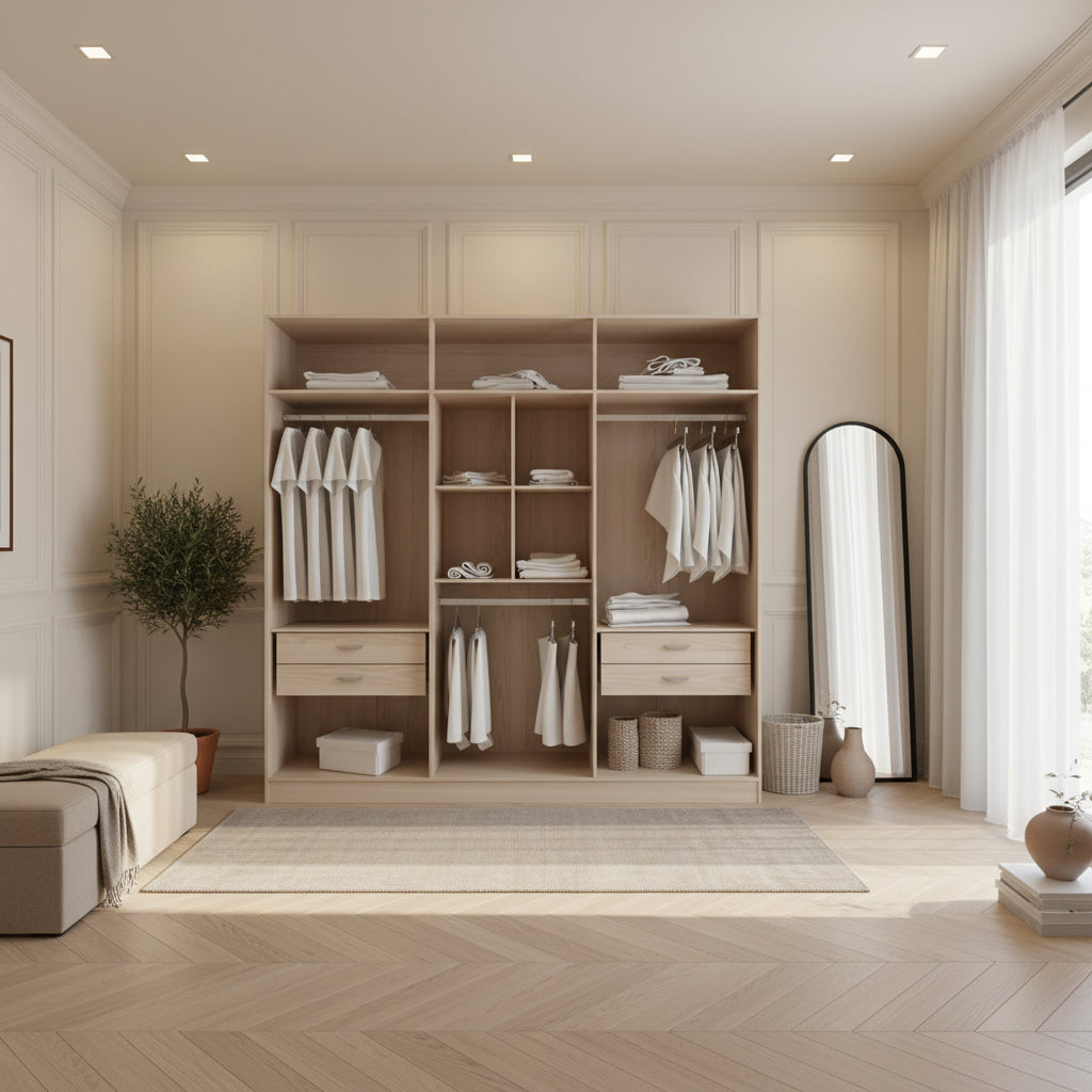 دريسنج خشب MDF بطبقة ميلامين أنيق وعصري