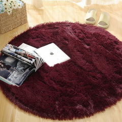 Beriana Round fur rug with non-slip leather lining - 150 * 150