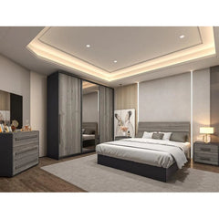 Master bedroom made of Spanish MDF wood - MAD-010