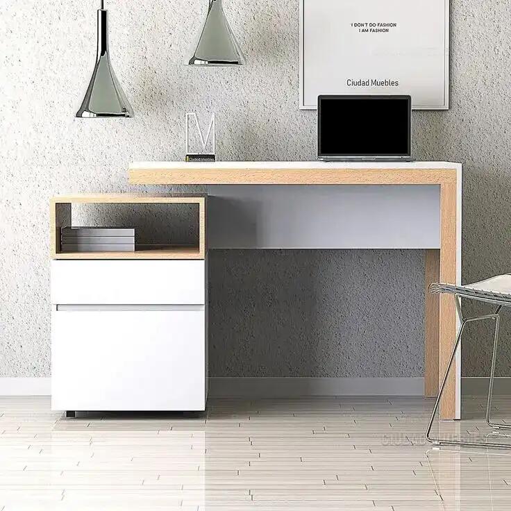 مكتب خشب MDF عملي بتصميم عصري للعمل والدراسة – WAF-233