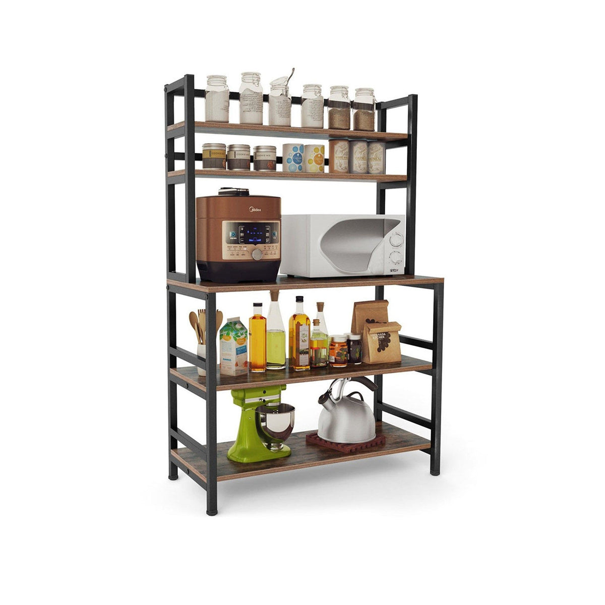 استاند مطبخ معدني عصري – 120×40×165 سم
