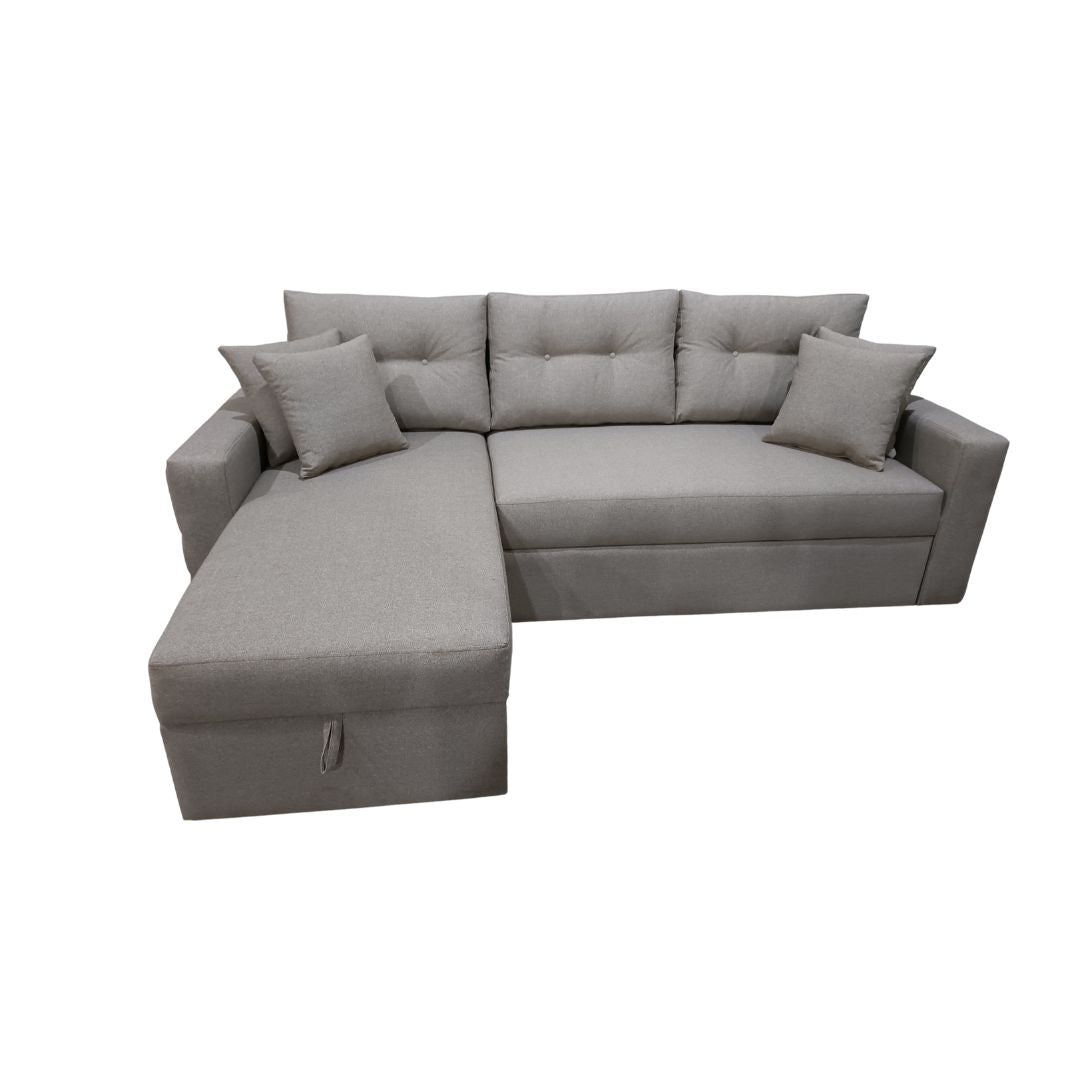 Manx sofa, 2 seater, bed and storage drawer - red beech wood - HST-039