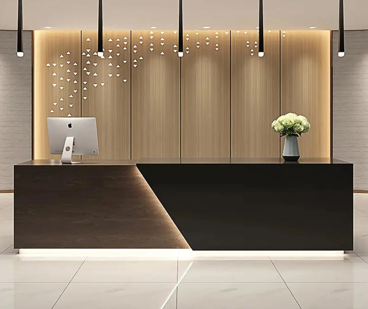 مكتب استقبال - Reception Counter - خشب MDF اسباني - CEM-066