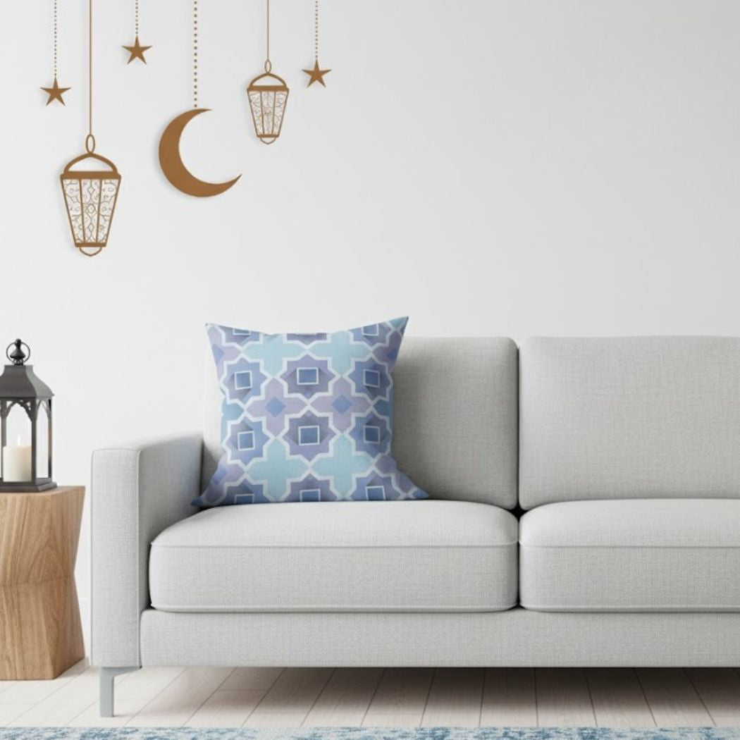 Ramadan Cushion 40×40 cm with Fiber Filling and Zipper – Elegant Ramadan Design | OS-RAM-053