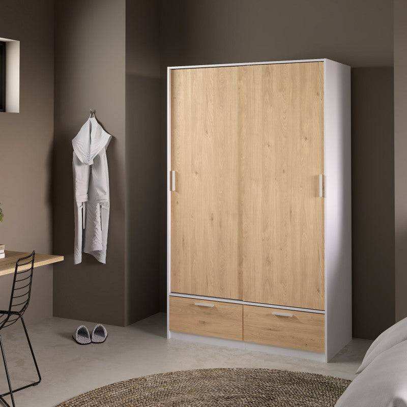 دولاب خشب MDF كبير بتصميم عملي لتنظيم الملابس – WAF-209