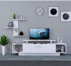 TV table with additional units made of high-quality MDF wood - HFS-005