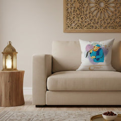 Ramadan Cushion 40×40 cm with Fiber Filling and Zipper – Elegant Ramadan Design | OS-RAM-023