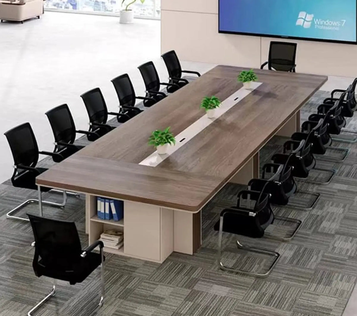 ترابيزة اجتماعات - 240×120 سم - خشب MDF إسباني فاخر – CEM-061