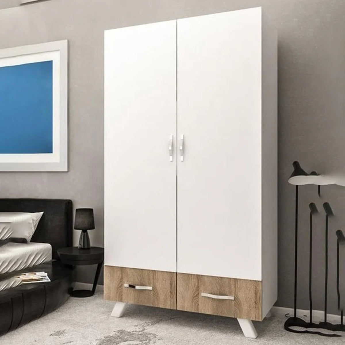 دولاب أوسكار خشب MDF بطبقة HPL – تصميم عصري أنيق