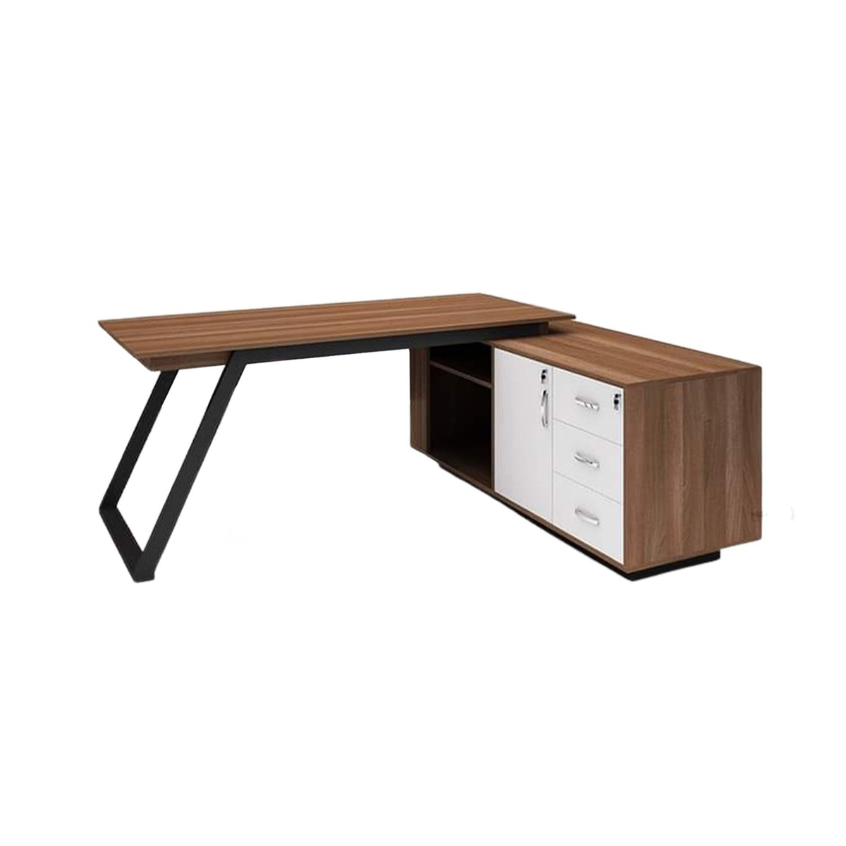 High-quality MDF wooden manager’s desk with a luxurious design – Model HFS-087