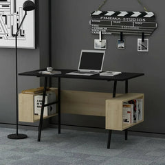 مكتب ستيل وخشب MDF كبير بتصميم احترافي للعمل – WAF-243