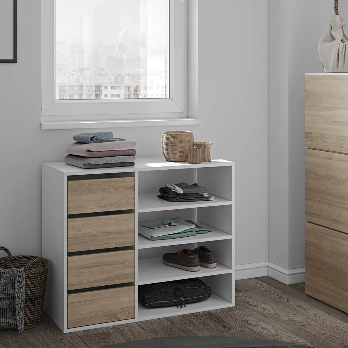 Modern MDF Wood Shoe Rack for Shoe Organization – WAF-190