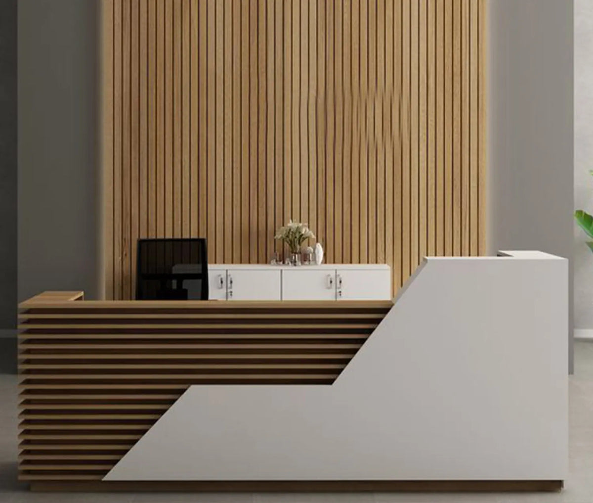 مكتب استقبال - Reception Counter - خشب MDF اسباني - CEM-068