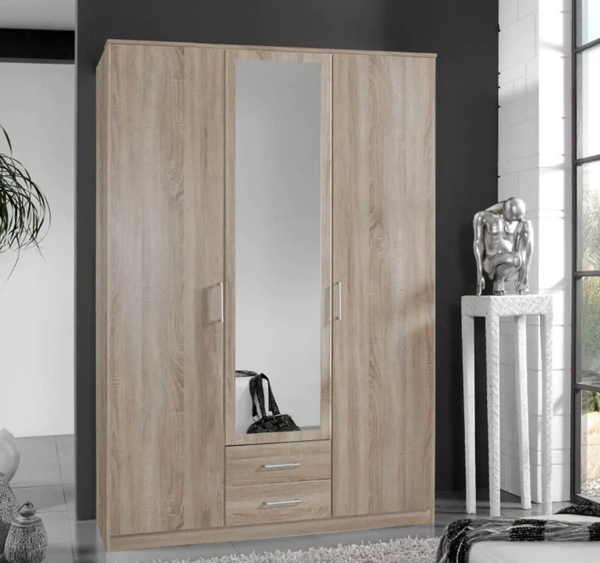 دولاب أوسكار خشب MDF بطبقة ميلامين – تصميم عصري أنيق