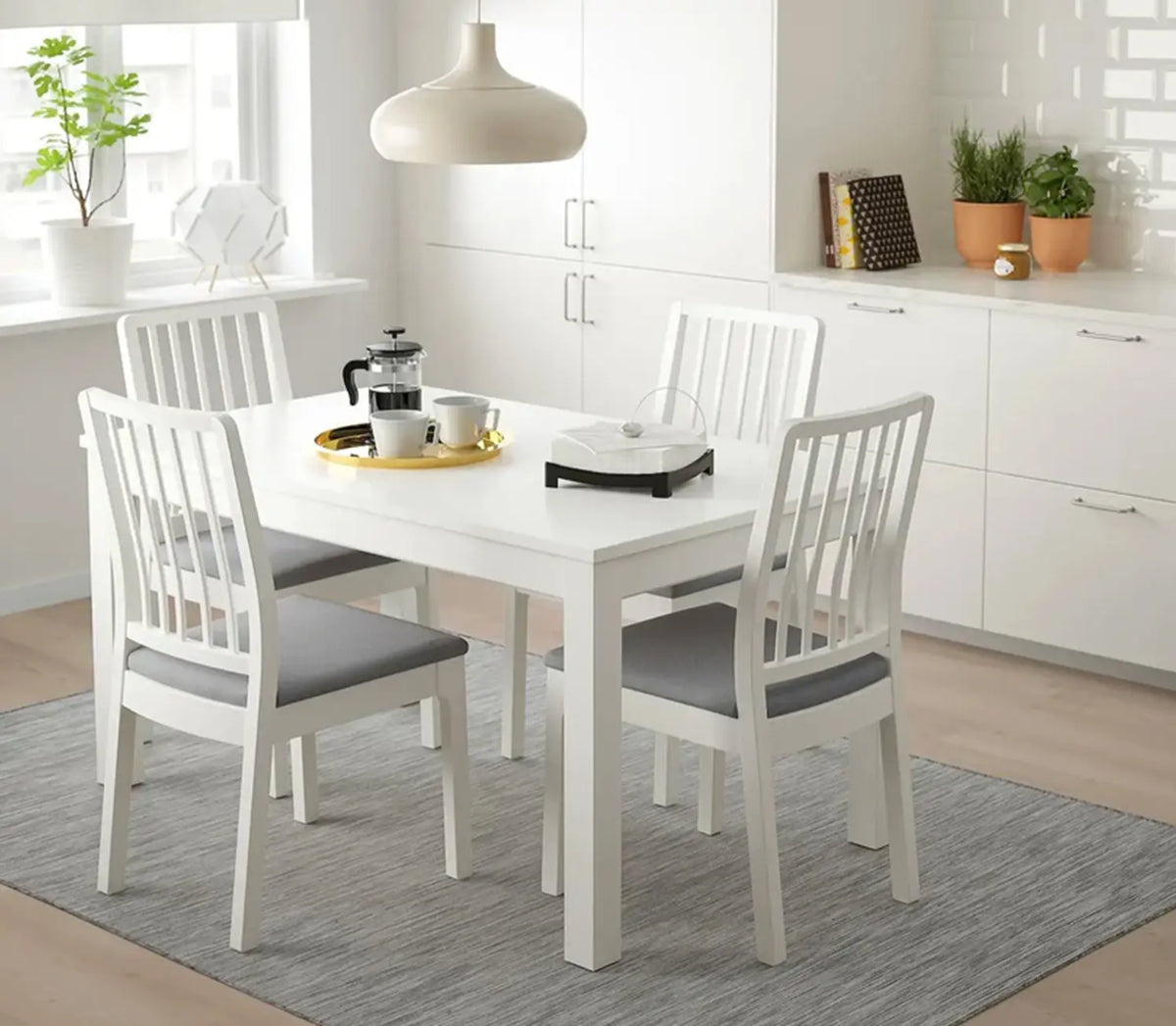 Dining table - 5 pieces of high quality beech wood - KYN-158