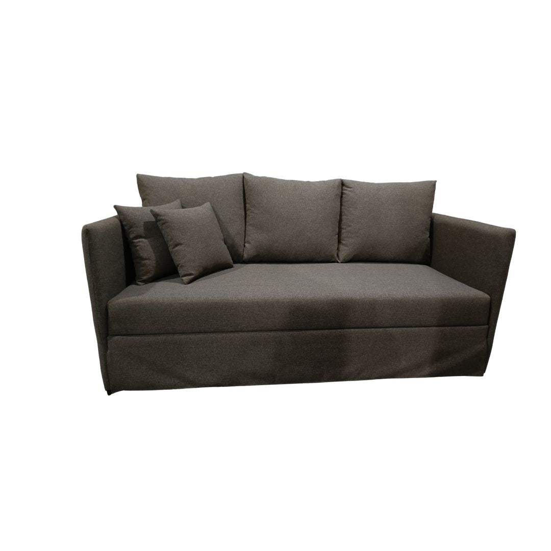 3 seater sofa with fixed back - red beech wood - HST-016