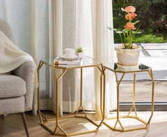 Barneria side table, iron, electrostatic paint