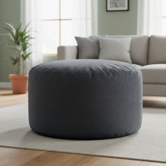 Small Gray Waterproof Pouf Practical and Modern ELH-002