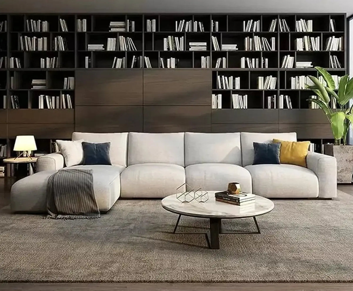 Beech wood corner with linen or velvet fabric - KYN-038