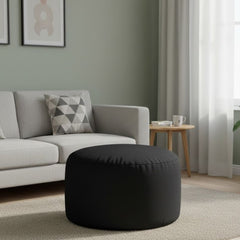 Waterproof pouf, size Large, versatile, in black color ELH-0010